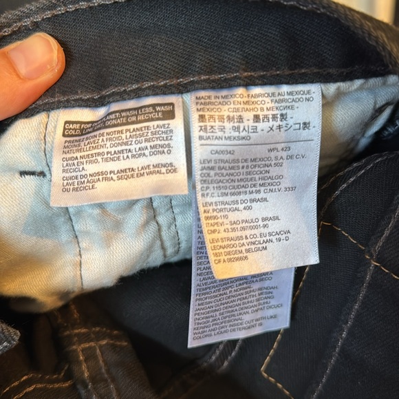 Levi black jeans, size 34x34 - Picture 9 of 9